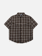 Aelfric Eden Boxy Plaid Short Sleeve Shirt