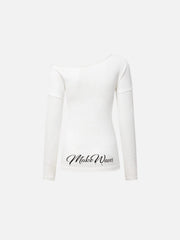 Aelfric Eden Off-The-Shoulder Long Sleeve Tee