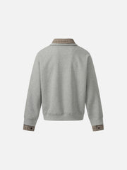 Aelfric Eden Boxy Plaid Collar Sweatshirt