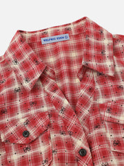 Aelfric Eden Bow Plaid Short Sleeve Shirt