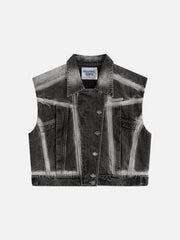 Aelfric Eden Super Boxy Washed Denim Vest