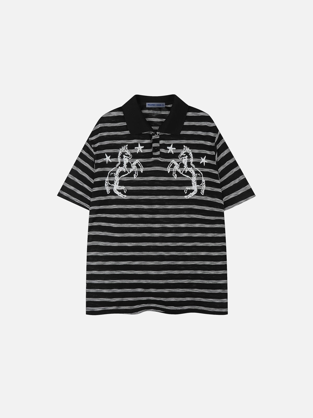 Aelfric Eden Stripe Horse Polo Tee