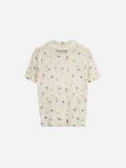 Aelfric Eden Floral Knit Polo Tee