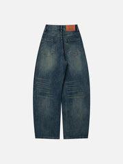 Aelfric Eden Print Washed Baggy Barrel Jeans