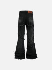 Aelfric Eden Studded Distressed Bootcut Jeans