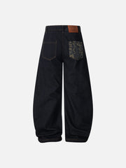 Aelfric Eden Lace-Up Baggy Barrel Jeans