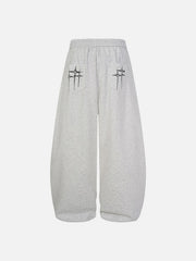 Aelfric Eden Cross Print Baggy Sweatpants