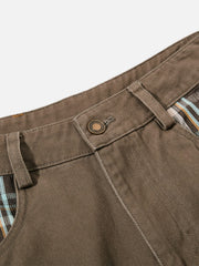 Aelfric Eden Plaid Multi Pocket Cargo Pants