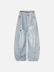 Aelfric Eden Ripped Seam Baggy Barrel Jeans
