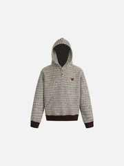 Aelfric Eden Textured Knit Pullover Hoodie