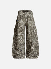 Aelfric Eden Leopard Baggy  Barrel Jeans