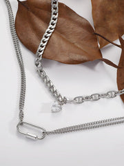 Aelfric Eden Heart Pendant Layered Necklace